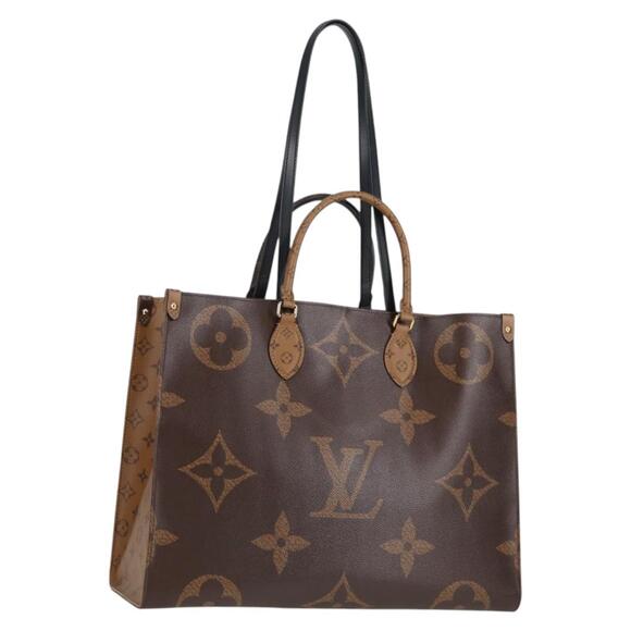 LOUIS VUITTON Monogram Reverse Giant On The Go MM Tote Bag M45321 - Picture 1 of 16